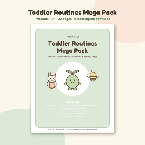 Toddler Routines Mega Pack cover